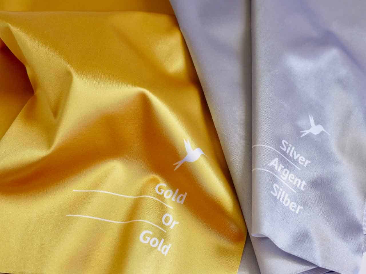 Color Analysis 2-Part Drape Set Gold-Silver