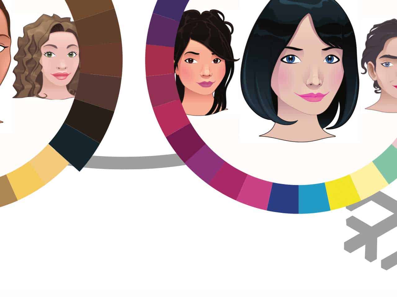 4 seasonal color types poster closeup