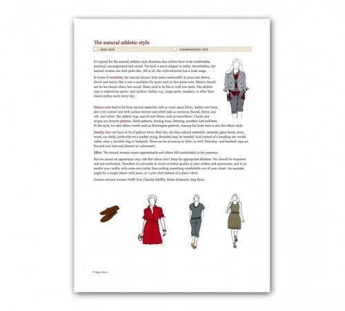 Style guide women style type