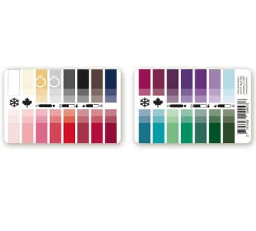 Seasonal color palette deep winter