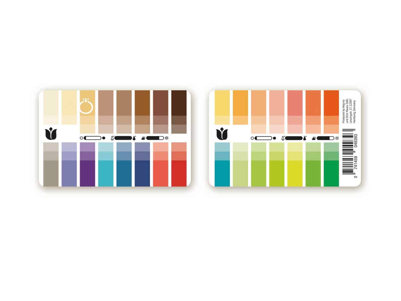 Premium PSD  Color palette cards mockup side view