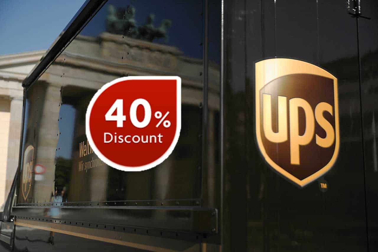 40 Discount on UPS Shipping