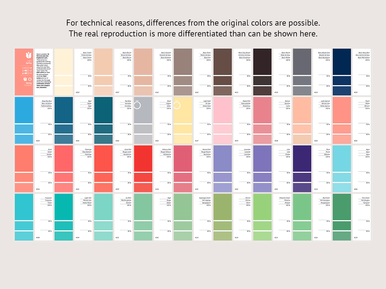 Light Spring Colors